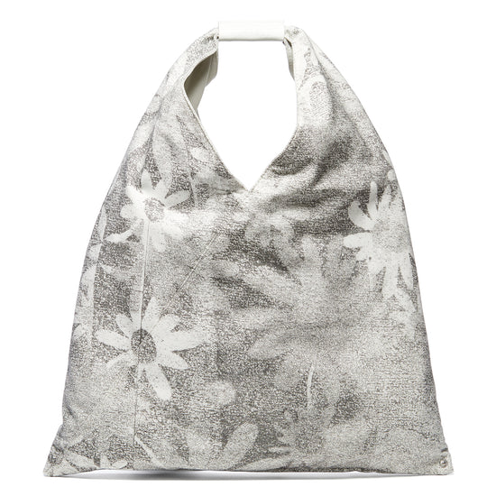 MM6 Maison Margiela Floral Print Classic Japanese Handbag (Black/White)