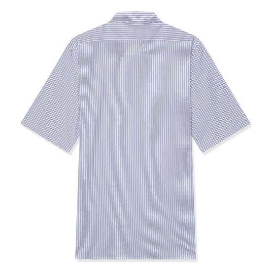 Maison Margiela Short-sleeved Shirt (Blue/White)