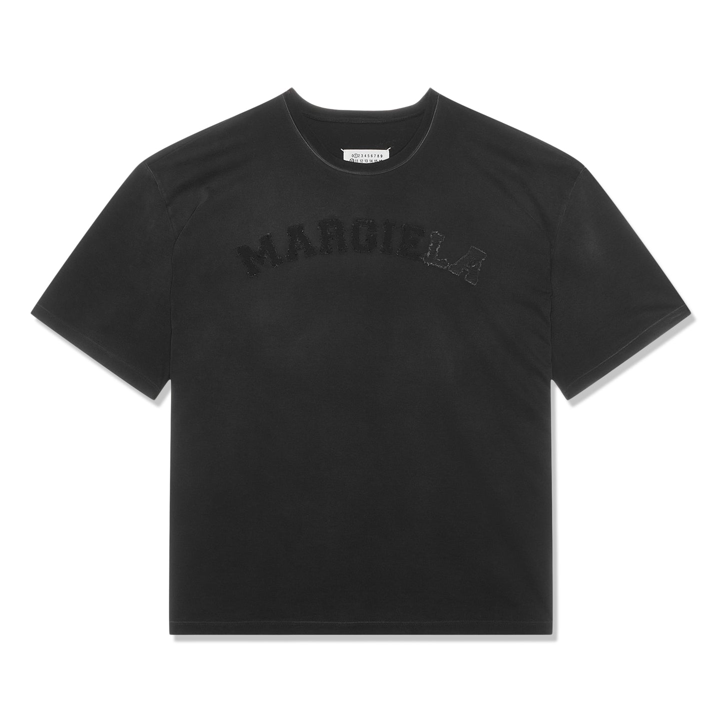 Maison Margiela Distressed Logo T-Shirt (Washed Black)