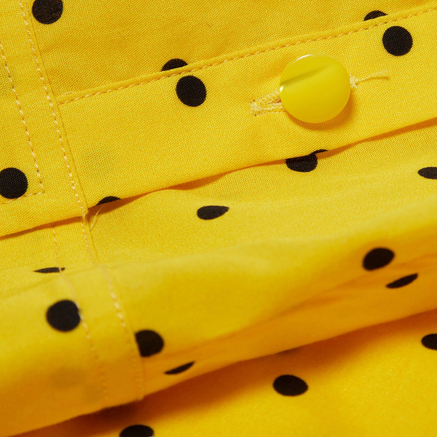 Marni Polka Dot Print Three-Quarter Sleeve Shirt (Maize)