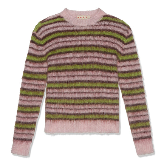 MARNI Womens Iconic Brushed Mohair Sweater (Pink/Quartz)