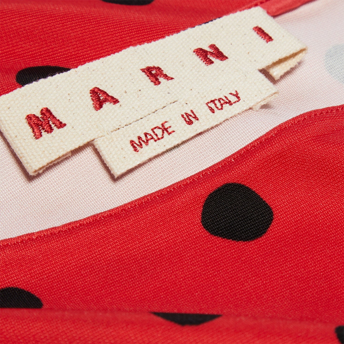 Marni Womens Polka Dot Crop Top (Red)
