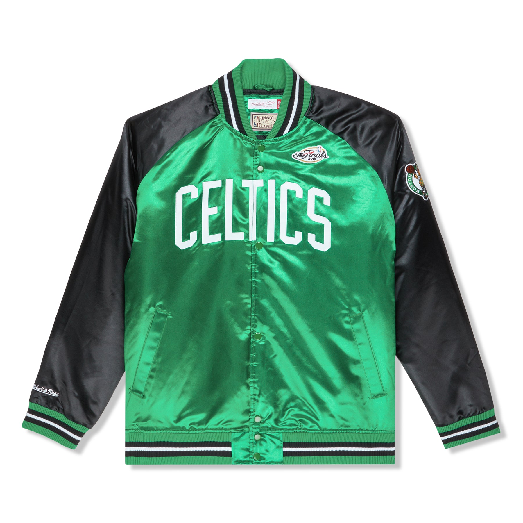 Boston Celtics Satin Kelly Green Jacket