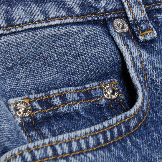 Moschino Jeans Denim Wide Leg Trousers (Blue Multi)