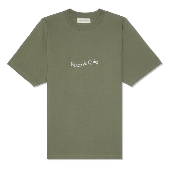 Museum of Peace and Quiet Wordmark T-Shirt (Olive)