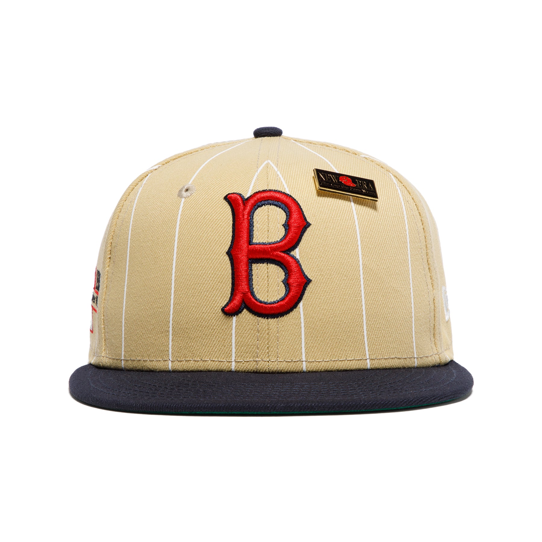 Men's New Era Light blue/navy Boston Red Sox Green Undervisor 59FIFTY Fitted Hat