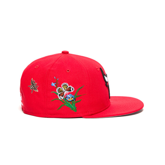 New Era x NBA Chicago Bulls Felt 59ifty Fitted Hat (Red)