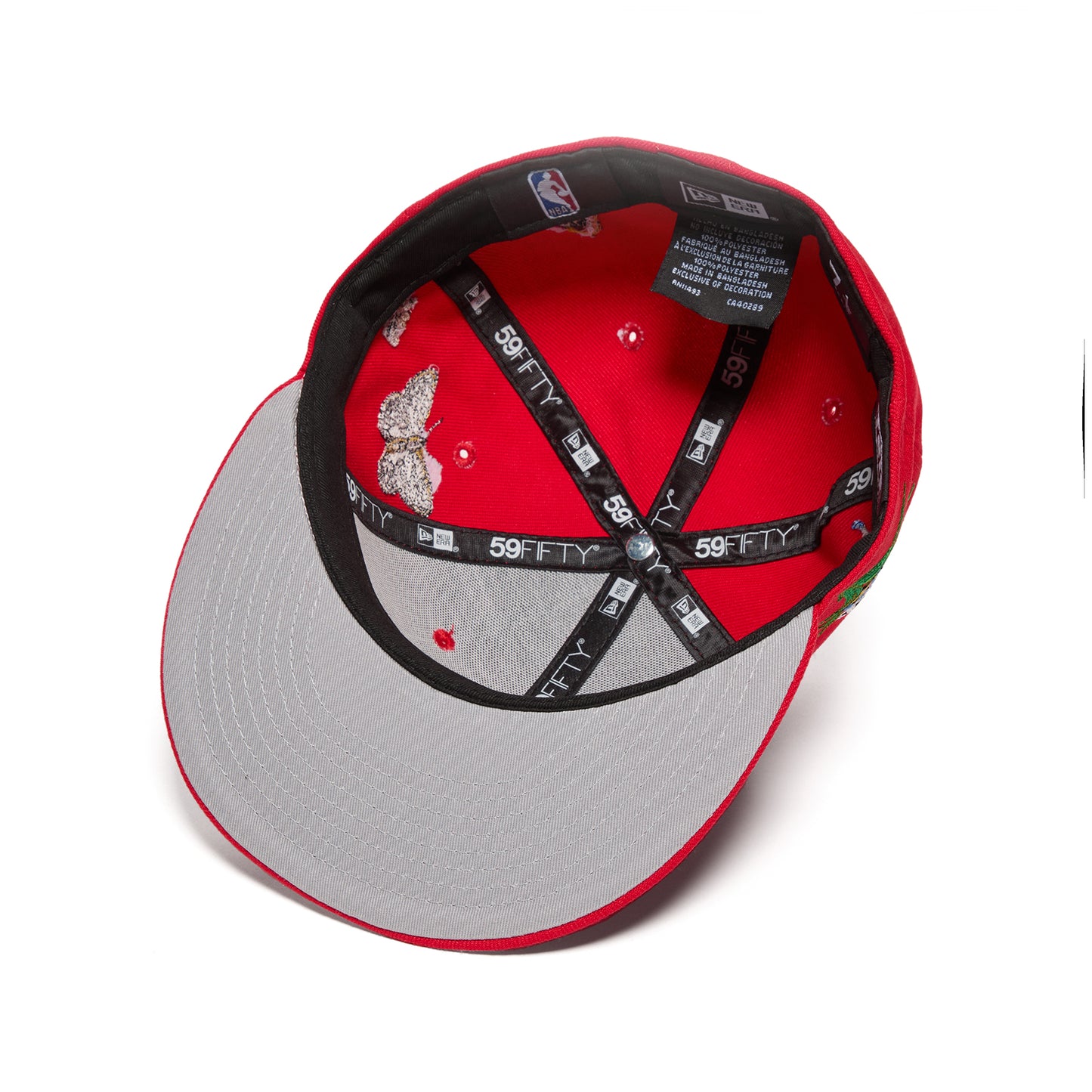 New Era x NBA Chicago Bulls Felt 59ifty Fitted Hat (Red)