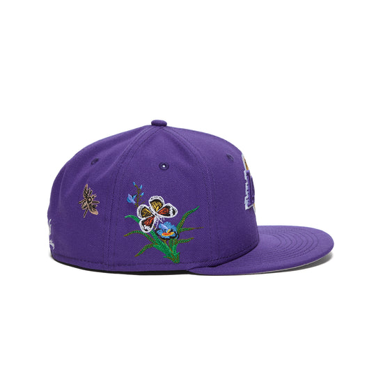 New Era x NBA Los Angeles Felt 59ifty Fitted Hat (Purple)