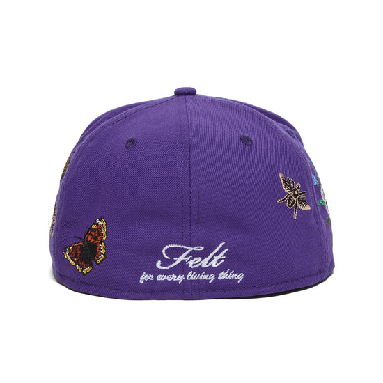 New Era x NBA Los Angeles Felt 59ifty Fitted Hat (Purple)