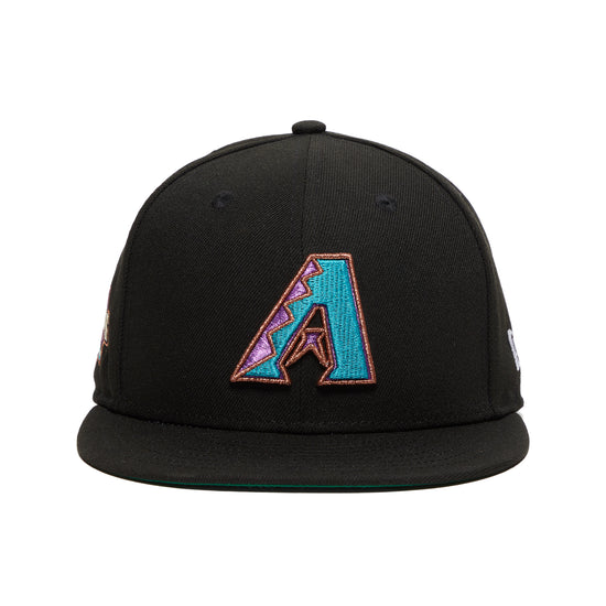 New Era Arizona Diamondbacks Metallic Thread Logo 59Fifty Fitted Hat (Black)