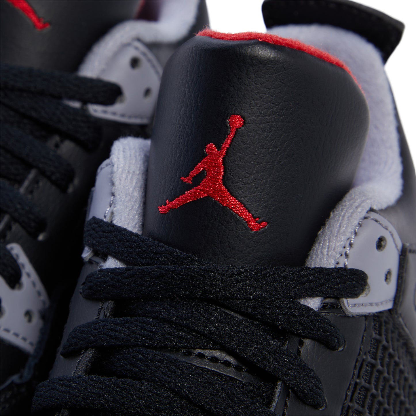 Nike Little Kids Jordan 4 Retro (Black/Fire Red/Cement Grey/Summit White)