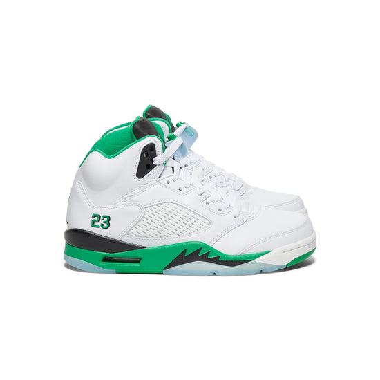 Nike Womens Air Jordan 5 Retro (White/Lucky Green/Black/Ice Blue)