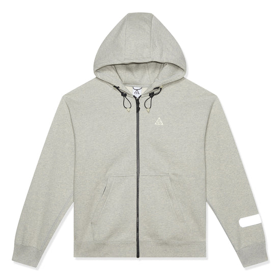 Nike ACG Full Zip Hoodie Jacket (Grey Heather/Black/Light Smoke Grey)