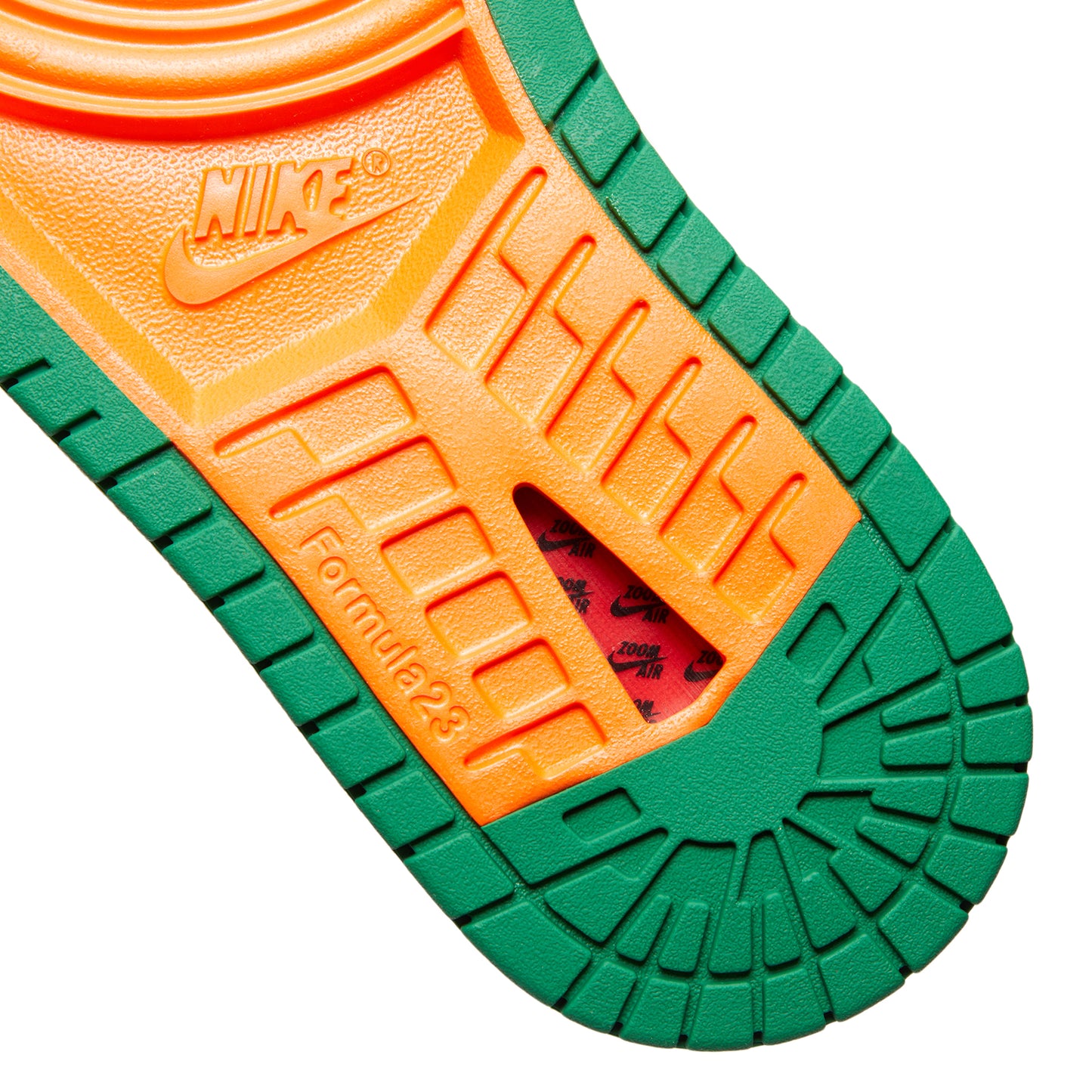 Nike Womens Air Jordan 1 Zoom CMFT 2 (Pine Green/Orange Blaze/Muslin/Black)