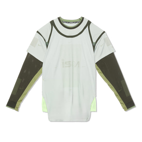 Nike ISPA Long Sleeve Top (Light Silver/Sequoia/Alligator)