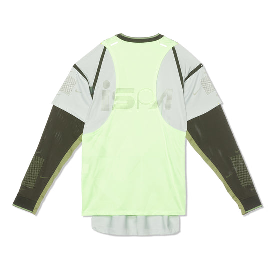Nike ISPA Long Sleeve Top (Light Silver/Sequoia/Alligator)