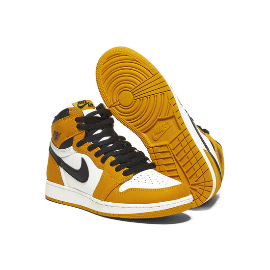 Nike Kids Air Jordan 1 High OG (Yellow Ochre/Black/Sail)