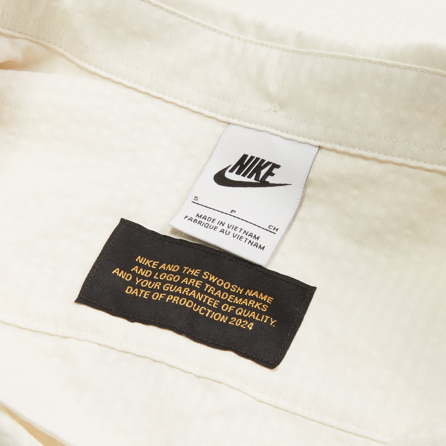 Nike Life Short-Sleeve Seersucker Button-Down Shirt (Phantom)