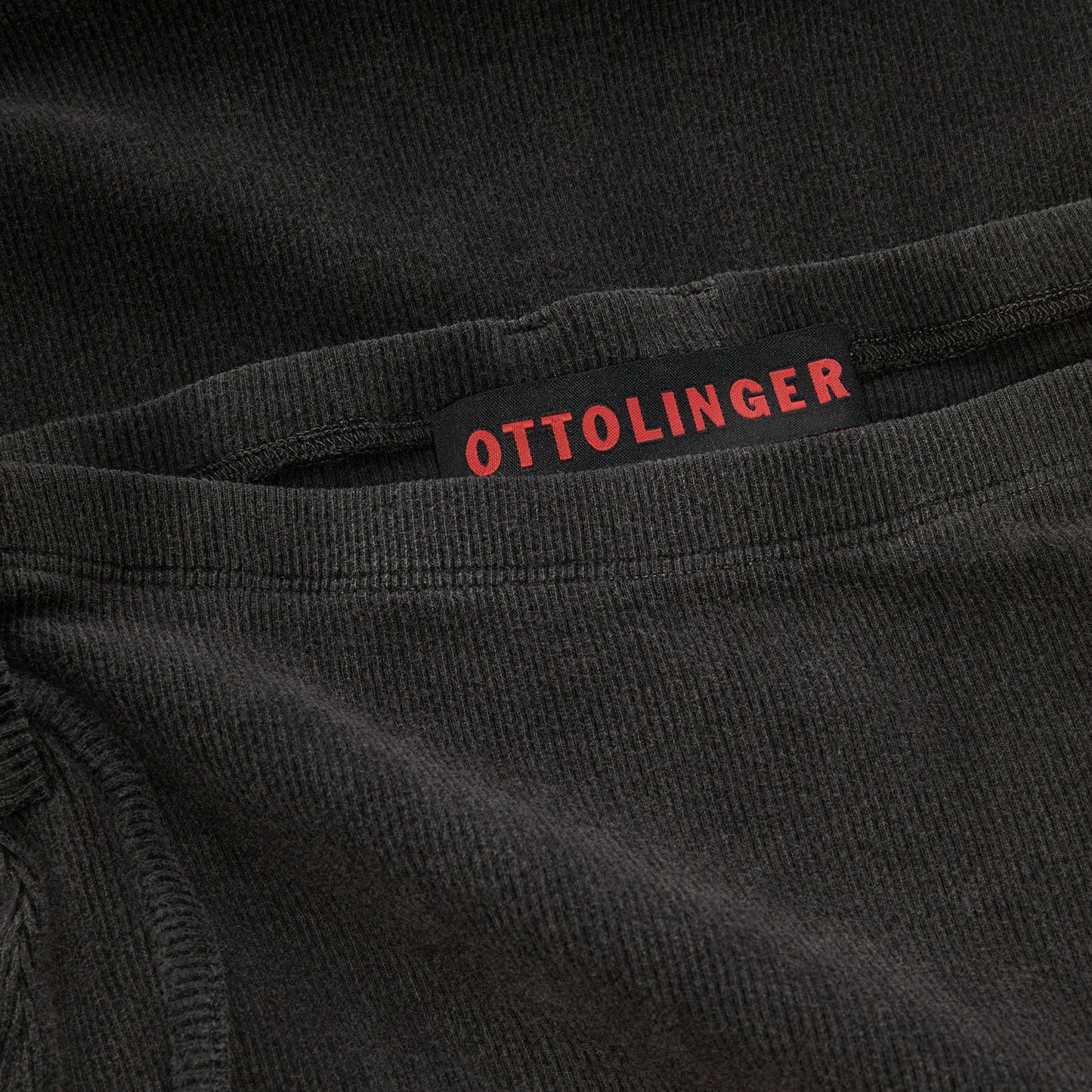 Ottolinger x Tomorrow Long Ribbed Skirt (Black Wash)