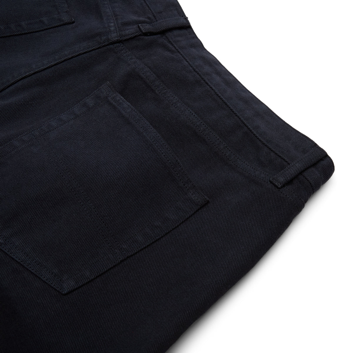Noah Brushed Back Pleated Jeans (Dark navy)