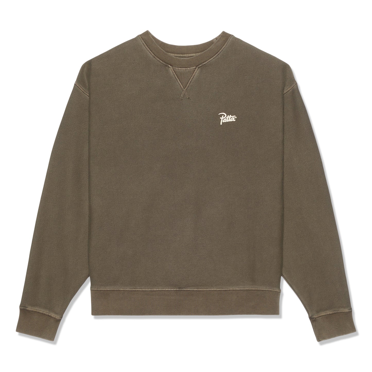 Patta Classic Washed Crewneck Sweater (Morel)