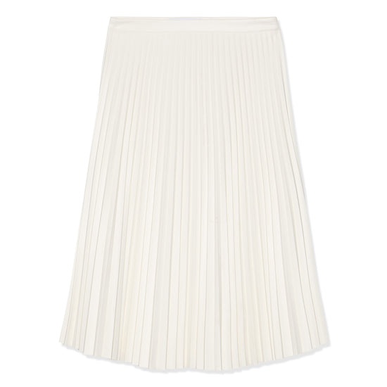 Proenza Schouler White Label Daphne Faux Leather Pleated Skirt (Off White)