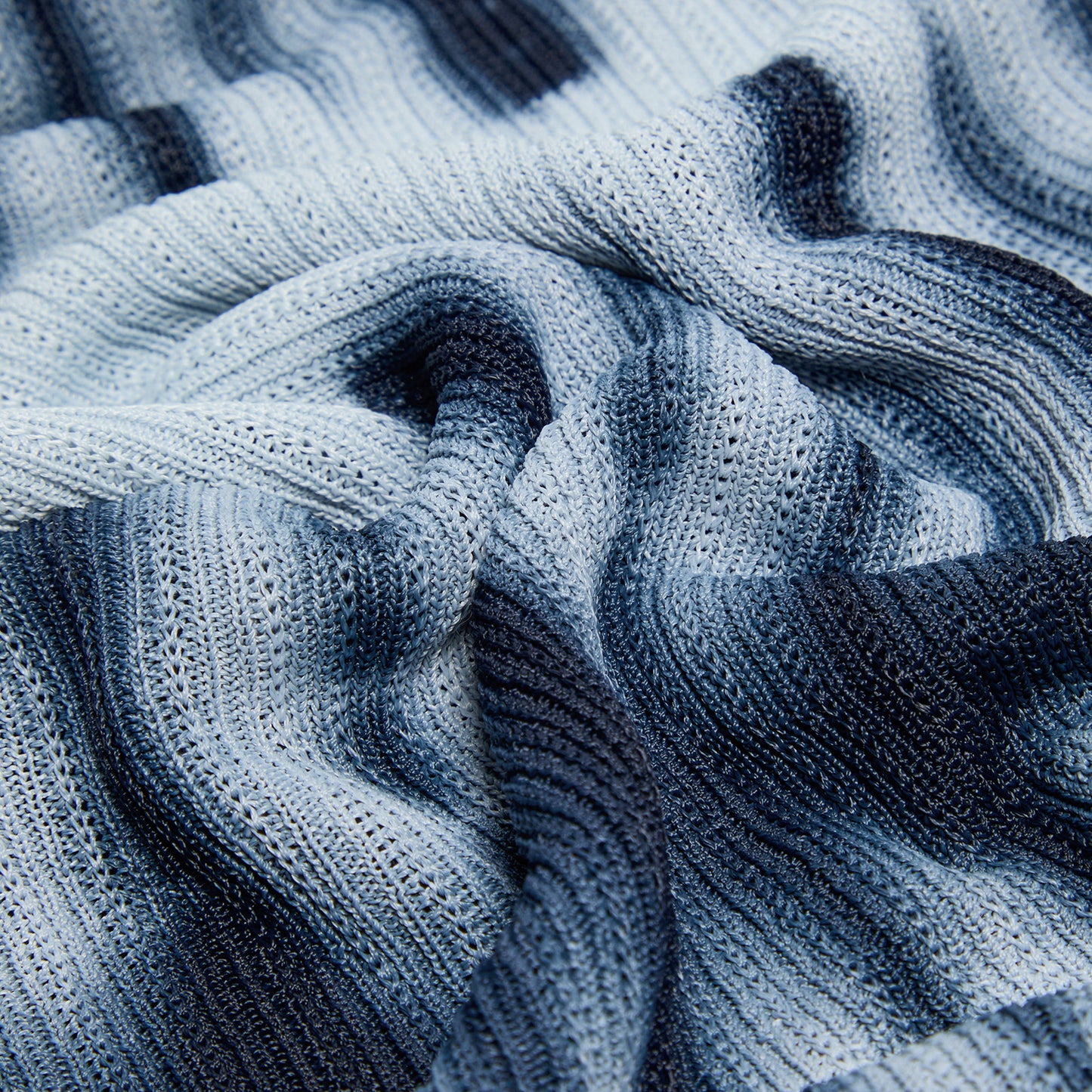 Proenza Schouler Viscose Knit Tie Dye Top (Blue Multi)