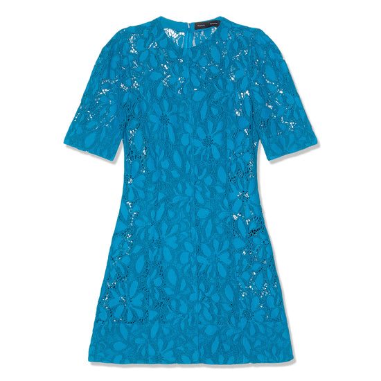 Proenza Schouler Lace Suiting Dress (Turquoise)