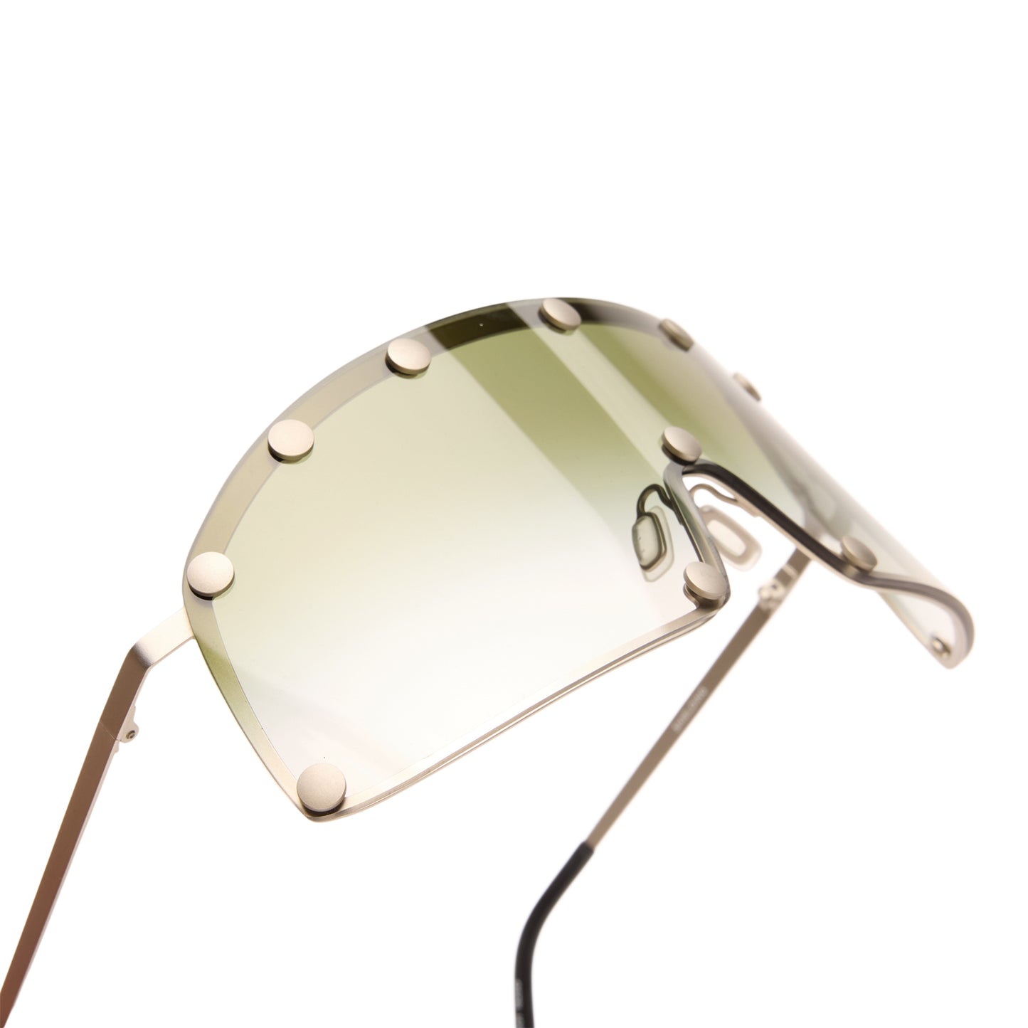 Rick Owens Shield Sunglasses (Silver/Bosco Degrade)