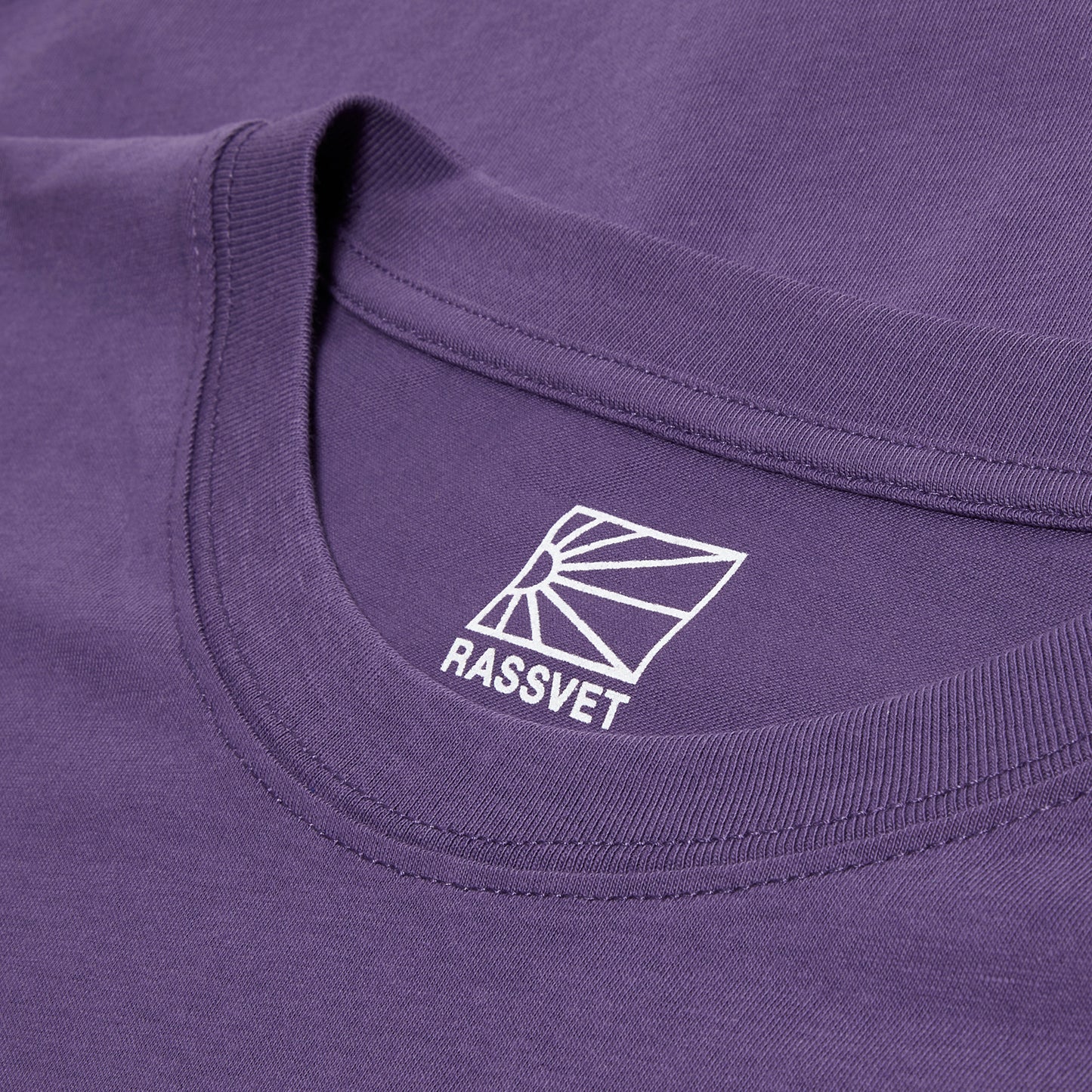 Rassvet Small Logo Knit Tee Shirt (Purple)