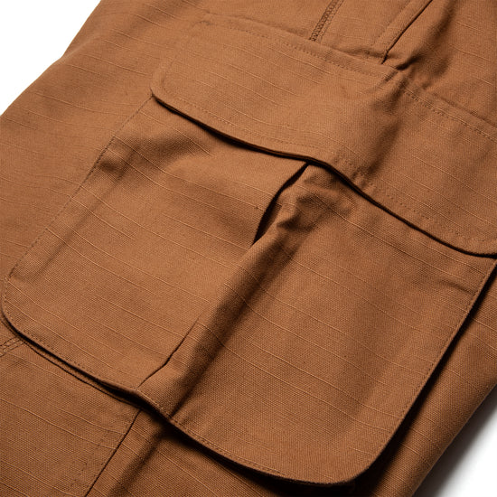 Renowned Brown Raw Edge Cargo Pant (Brown)