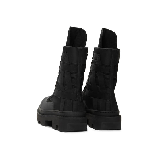 Rick Owens DRKSHDW Army Mega Tooth Ankle Boot (Black)