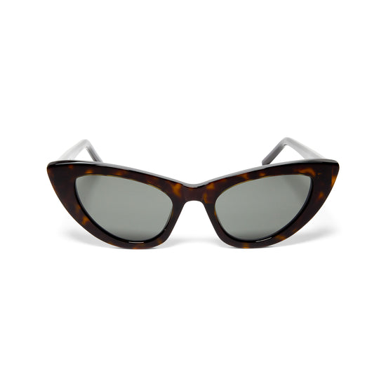 Saint Laurent Lily Sunglasses (Havana/Grey)
