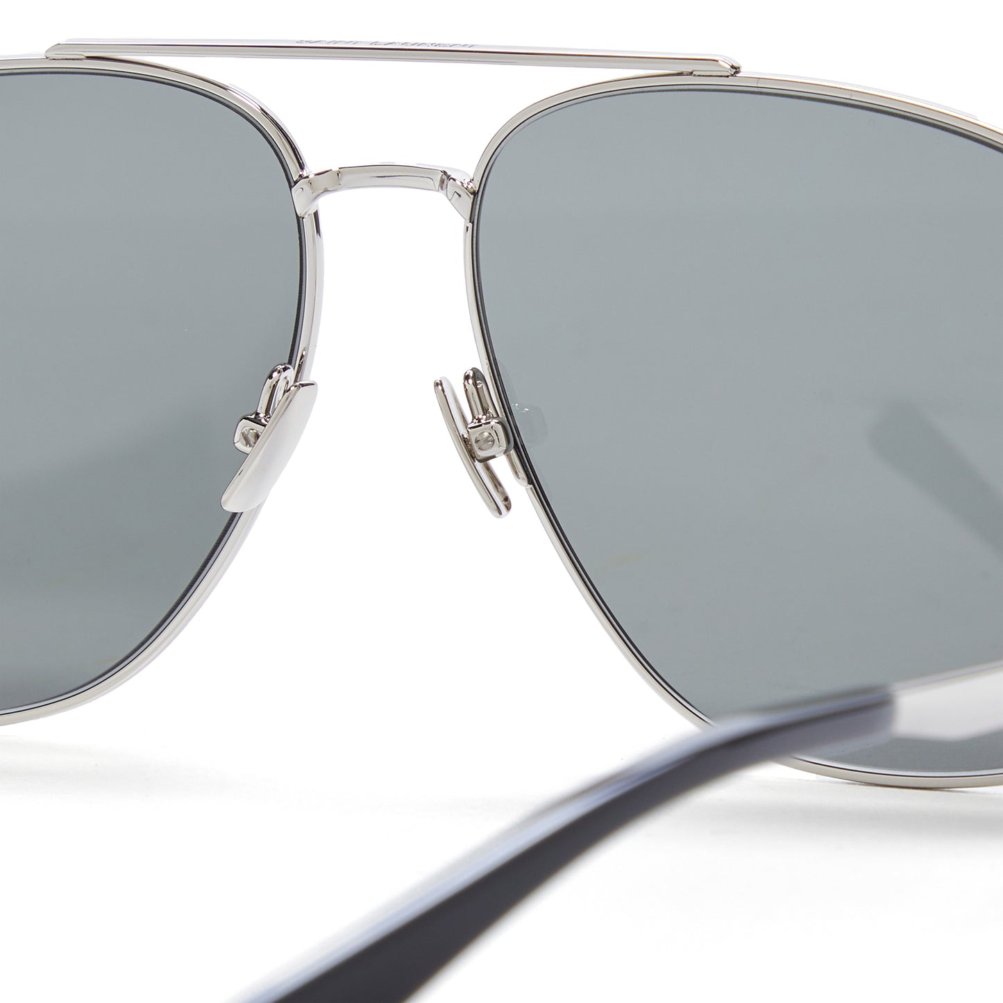 Saint Laurent SL 653 Sunglasses (Silver/Grey)