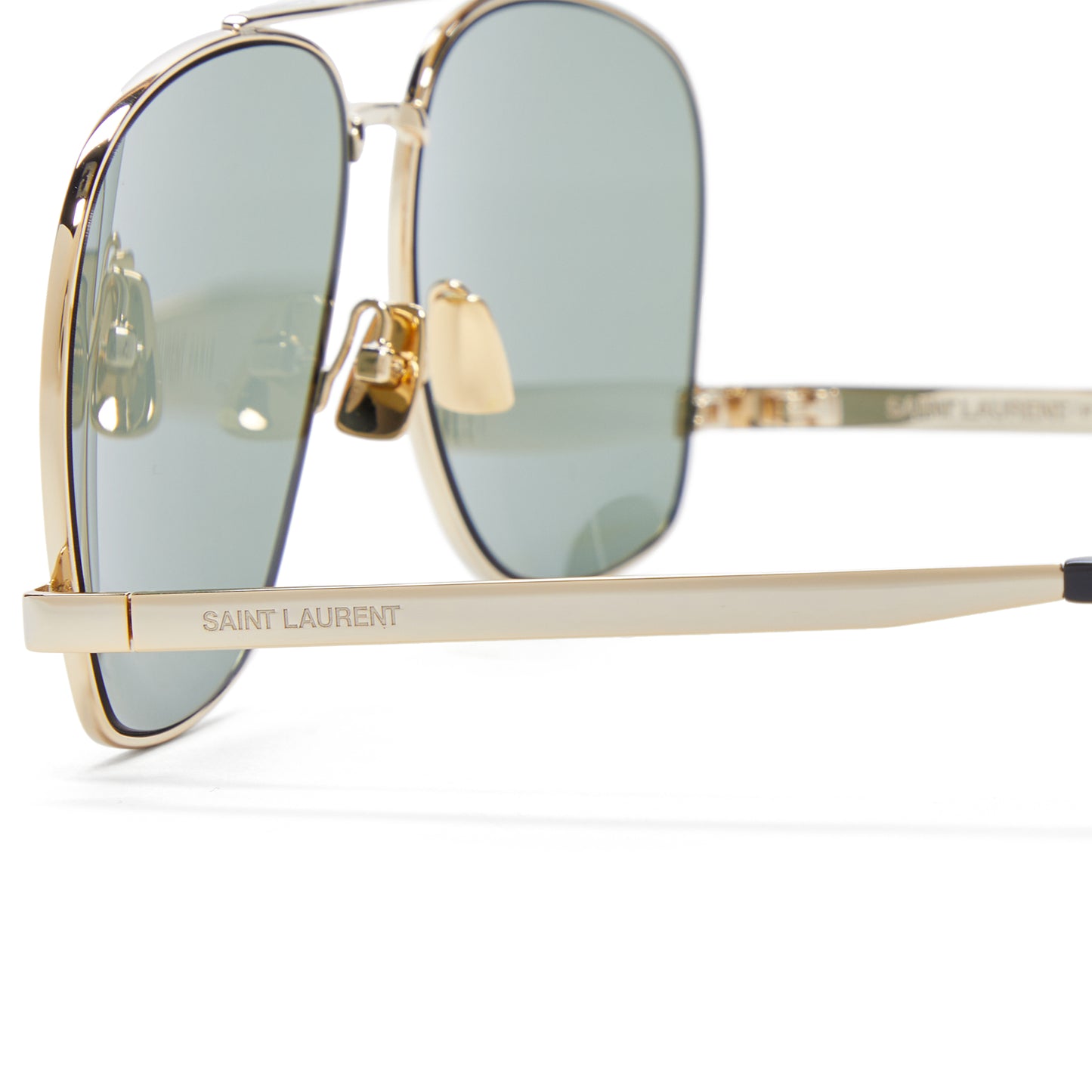Saint Laurent SL 653 Sunglasses (Gold/Green)