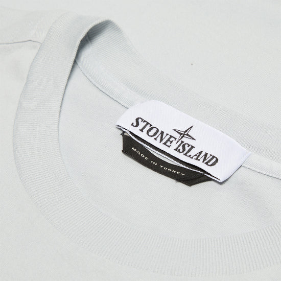 Stone Island Blue Patch Long Sleeve T-Shirt (Sky Blue)