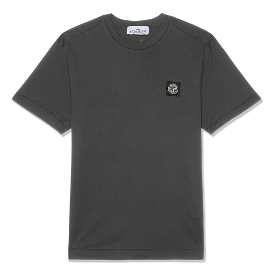 Stone Island Logo Patch Crewneck T-Shirt (Charcoal)