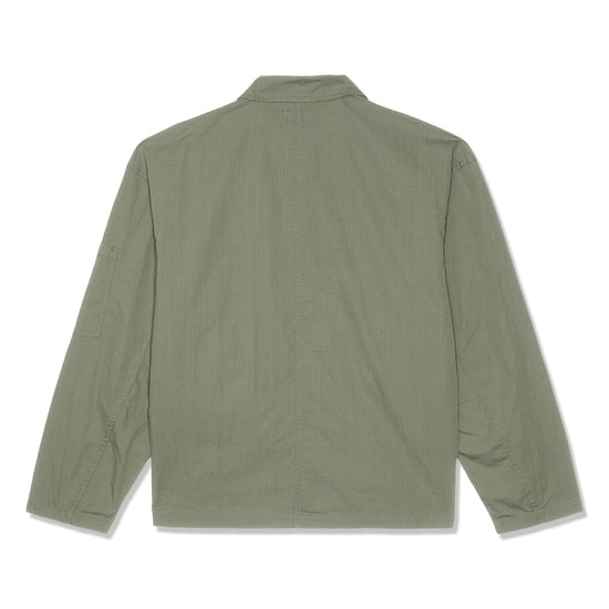Stussy Military Long Sleeve Overshirt (Olive)