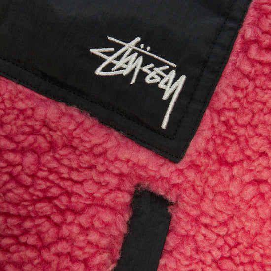 Stussy Sherpa Reversible Vest (Pink)