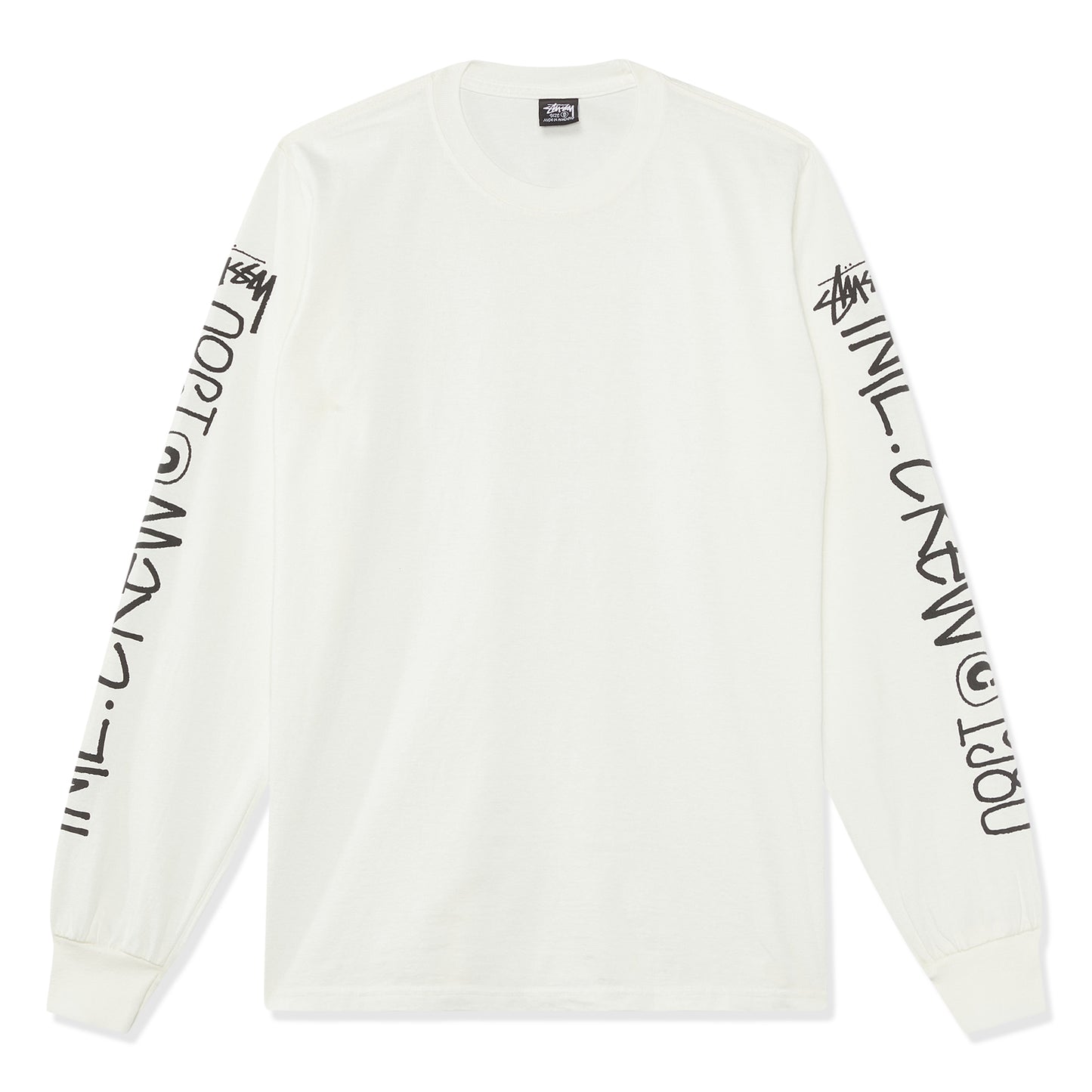 Stussy Intl. Crew Pigment Dyed Long Sleeve Tee (Natural)