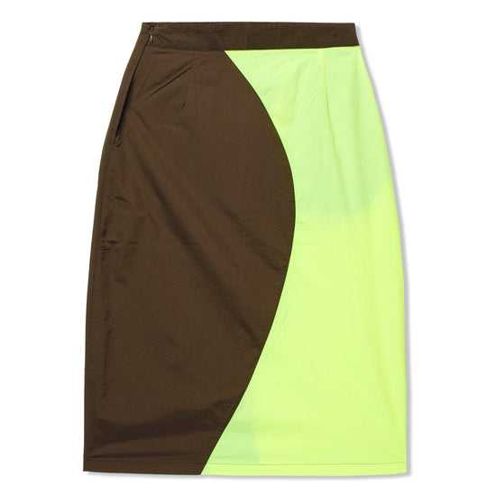 Stussy Womens Nylon Curve Skirt (Neon Yellow)
