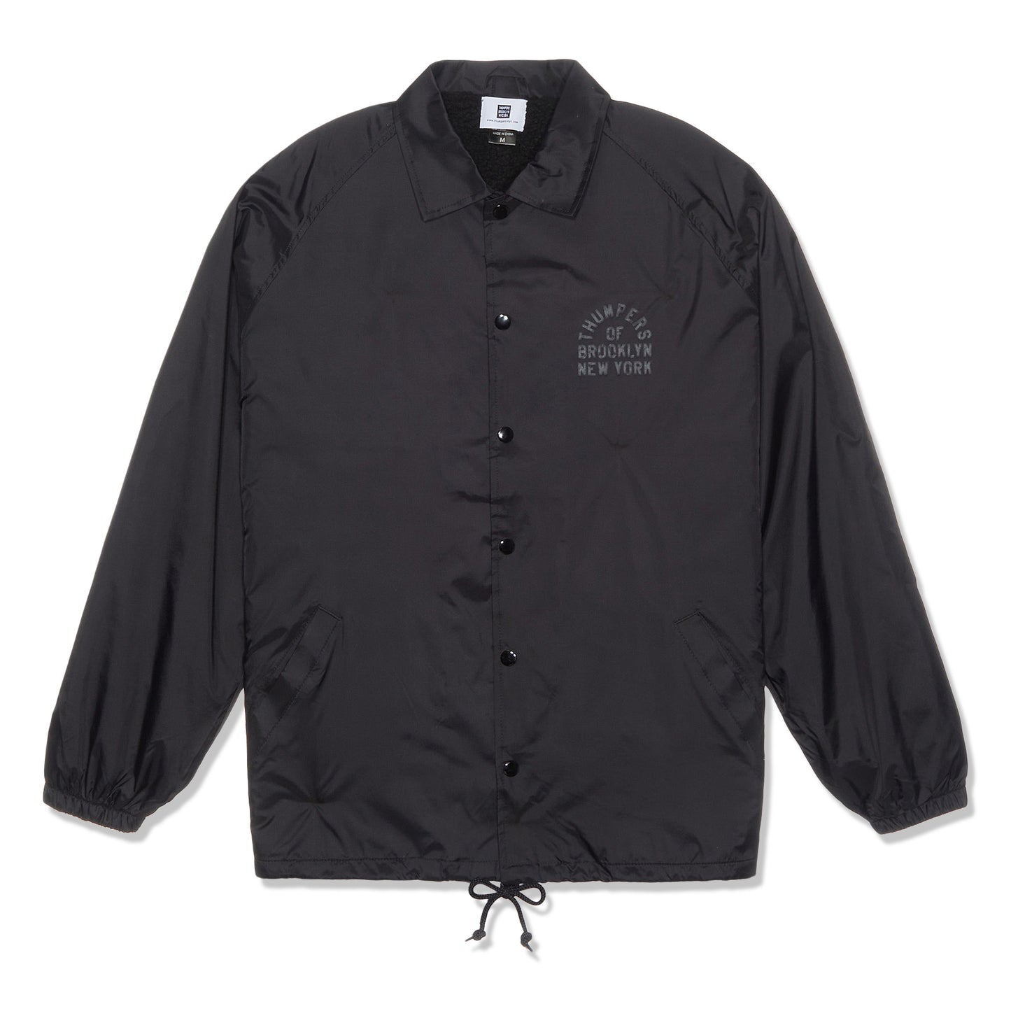 Thumpers Address Sherpa Lined Coaches Jacket (Black)