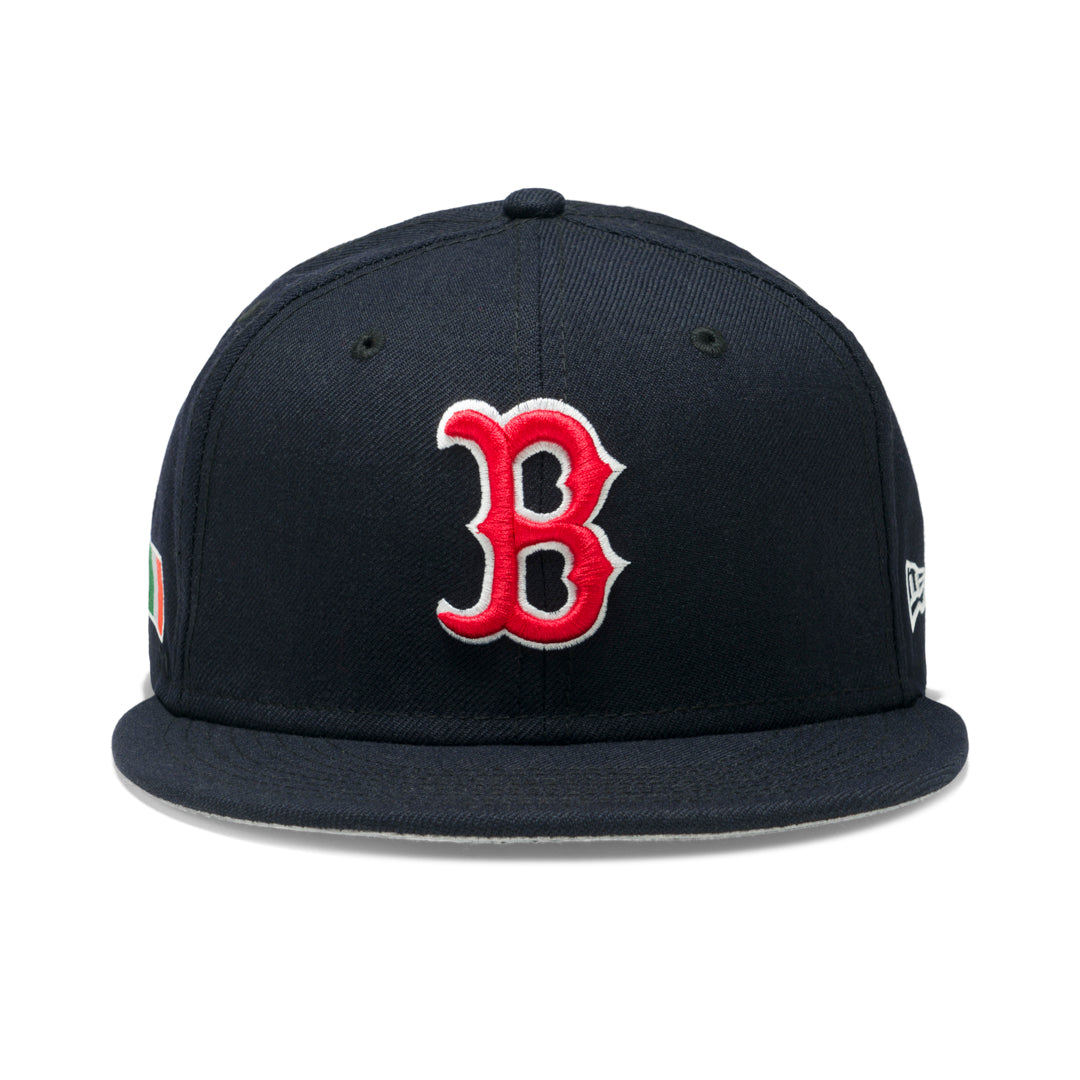 Concepts x New Era 59FIFTY Boston Red Sox Ireland Flag Fitted Hat(Navy) 7 7/8