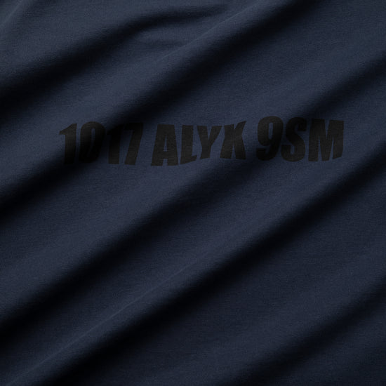 1017 ALYX 9SM Mirrored Logo Short Sleeve Tee (Navy)