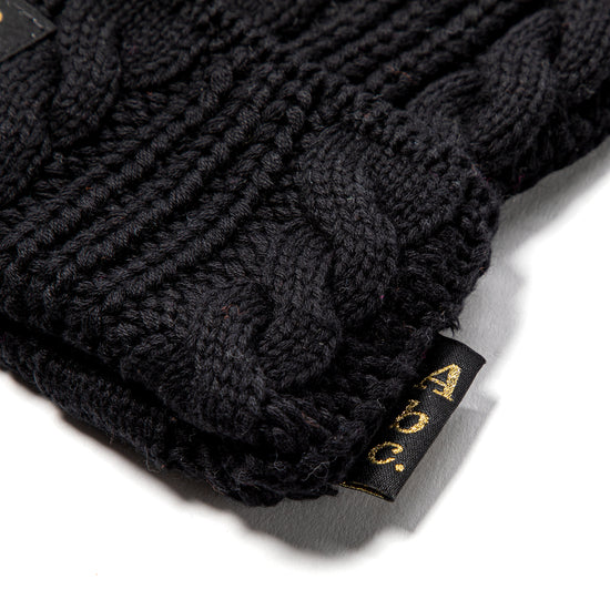 Advisory Board Crystals Abc. 123. Cableknit Beanie (Anthracite Black)