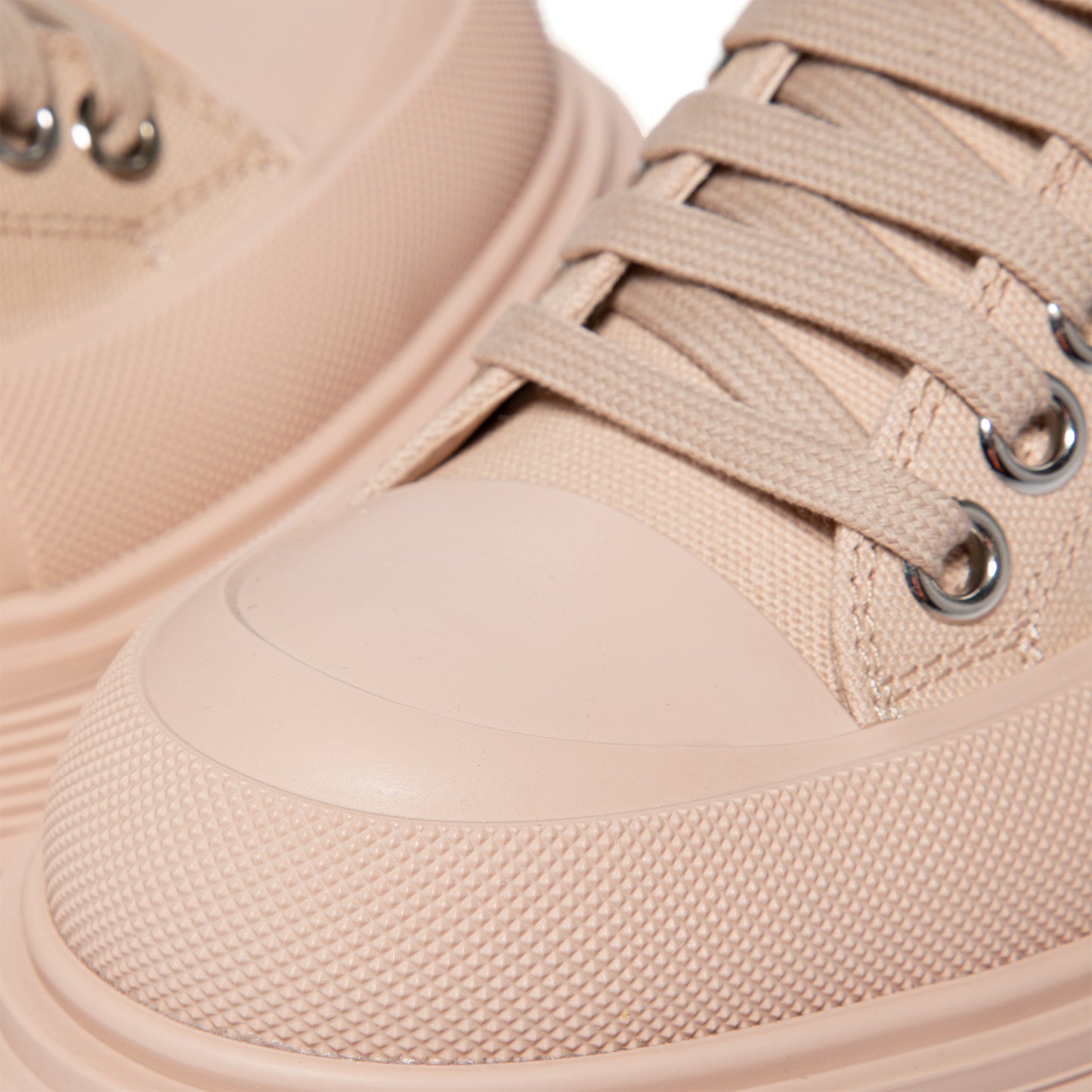 Alexander McQueen Womens Tread Slick Sneakers (Pink)
