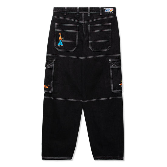 CASH ONLY Aleka Cargo Jeans (Washed Black)
