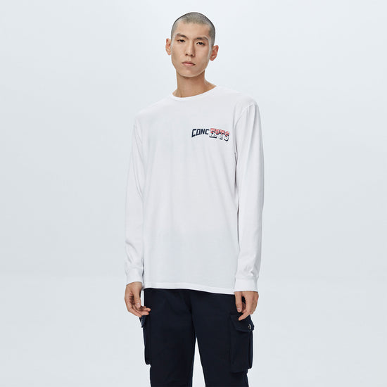 Concepts Home Town Rival Long Sleeve Tee (White)