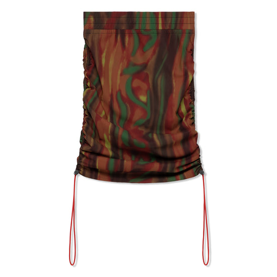KkCo Scrunch Mini Skirt (Mixed Flame)
